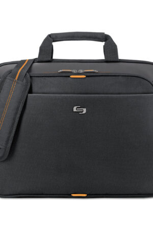 Solo Urban Slim Brief, Fits Devices Up to 15.6", Polyester, 16.5 x 2 x 11.75, Black