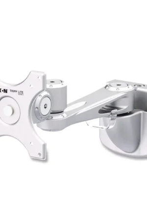 Tripp Lite by Eaton Single-Extension Monitor Mount for Slat Wall System for 32" TVs, 4.9w x 4.7d x 14.2h, Silver, Supports 22 lb